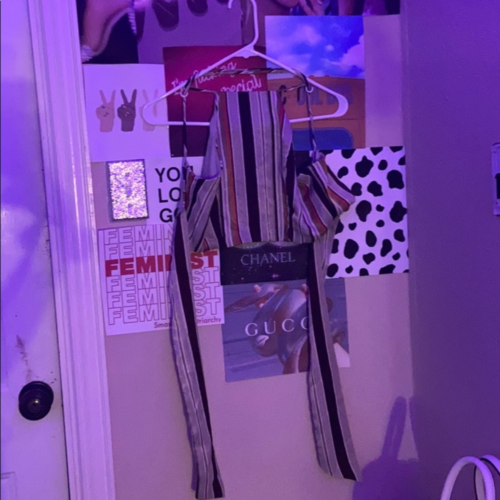 Open back blouse/crop top